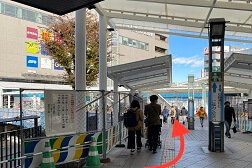 アトレ川越店 アクセス 3：そのまま矢印の方へお進みください。