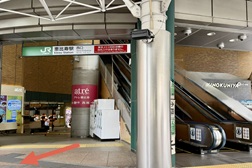 恵比寿駅前店 アクセス 1：JR恵比寿駅西口よりご案内します。