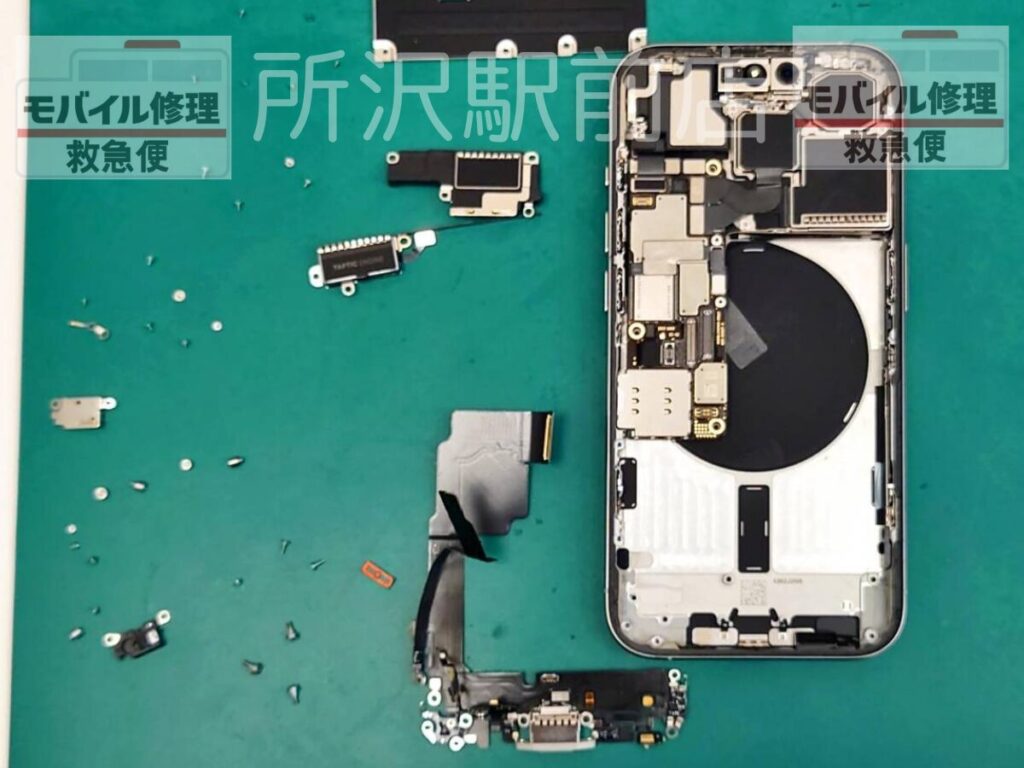 所沢でiPhone15Proの充電口交換/iphone-15Pro-Chargingport-replacement-tokorozawa