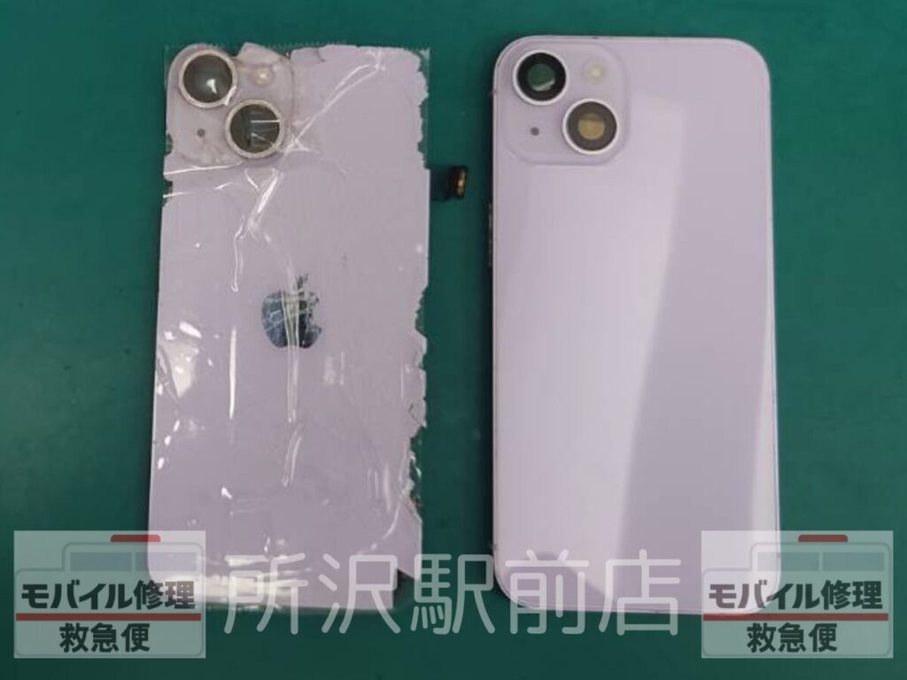 所沢でiPhone14の背面ガラス交換/iphone-14-replacement-tokorozawa